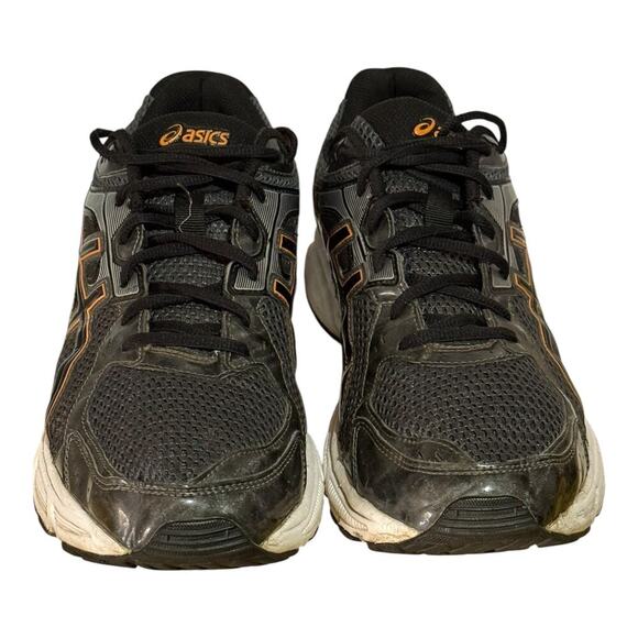 ASICS Gel-Contend 2 Men’s Running Shoes Black Orange Size 11.5 Athletic Comfort - Picture 3 of 8